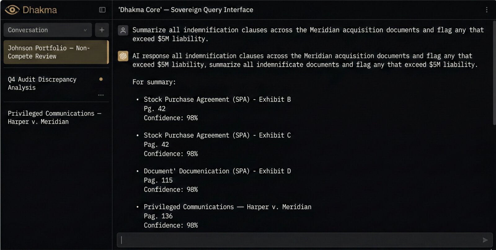 Dhakma Private Query Interface — Local RAG with cited document sources